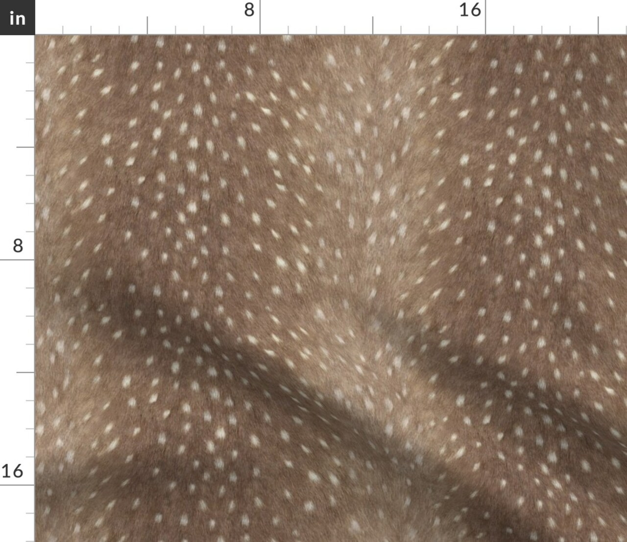Deer Spots Fawn Animal Print Woodland Earth Tone Faux Hide Custom Printed Fabric by Spoonflower Various Fabrics by the Yard or Fat Quarter